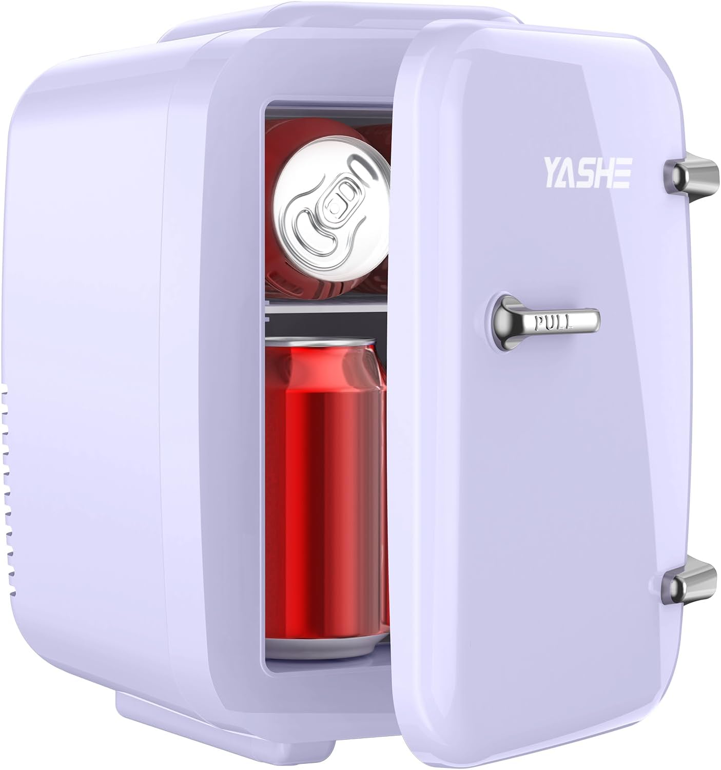 YASHE Mini Fridge, 4 Liter Makeup Fridge, 110V AC/ 12V DC Thermoelectric Cooler...