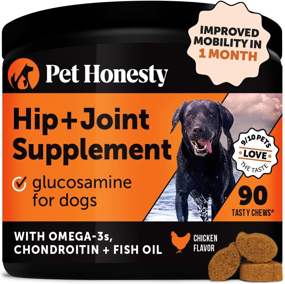 Pet Honesty Hip & Joint Health - Glucosamine for Dogs Soft Chews, Joint Suppleme...