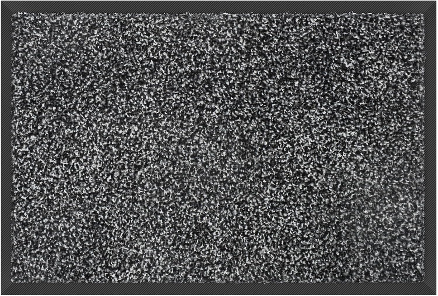 Mibao Dirt Trapper Mat for Indoor&Outdoor, 36"x60"(90x150cm), Grey Black,Washabl...