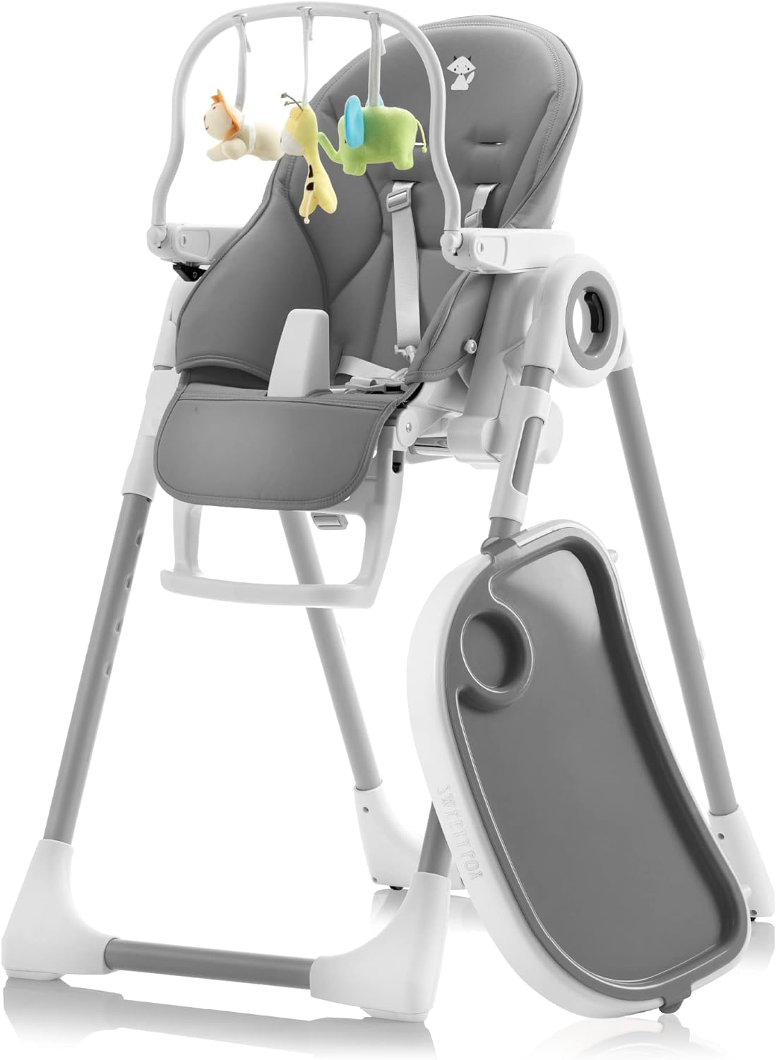 Sweety Fox Folding High Chairs for Babies and Toddlers - with Toy Arch - High Ch...
