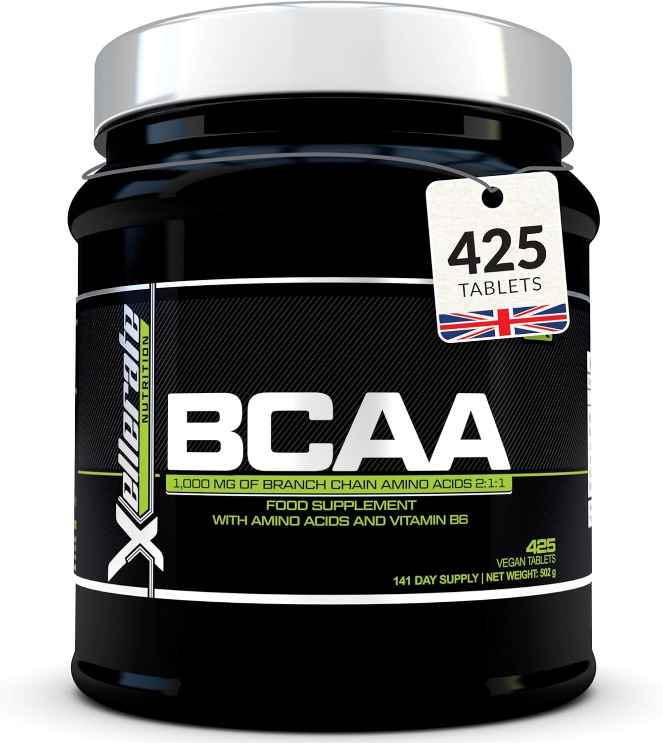 BCAA 2:1:1-3000mg per Serving - 425 Vegan Tablets (not Capsules or Powder) - 4.5...