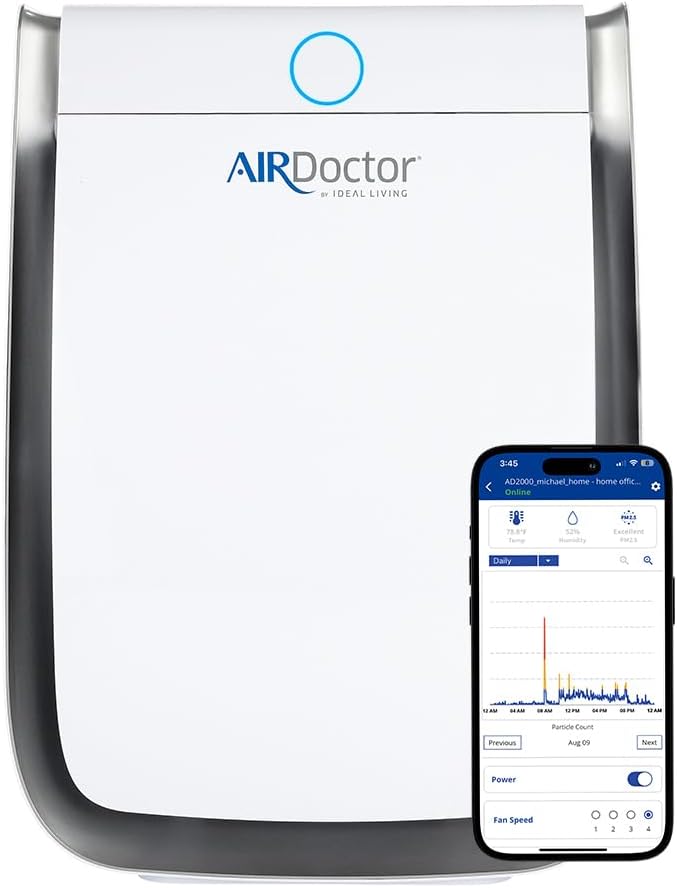 AIRDOCTOR 3500i SMART Air Purifier for Living Rooms & Bedrooms. 3 Stage Filtrati...