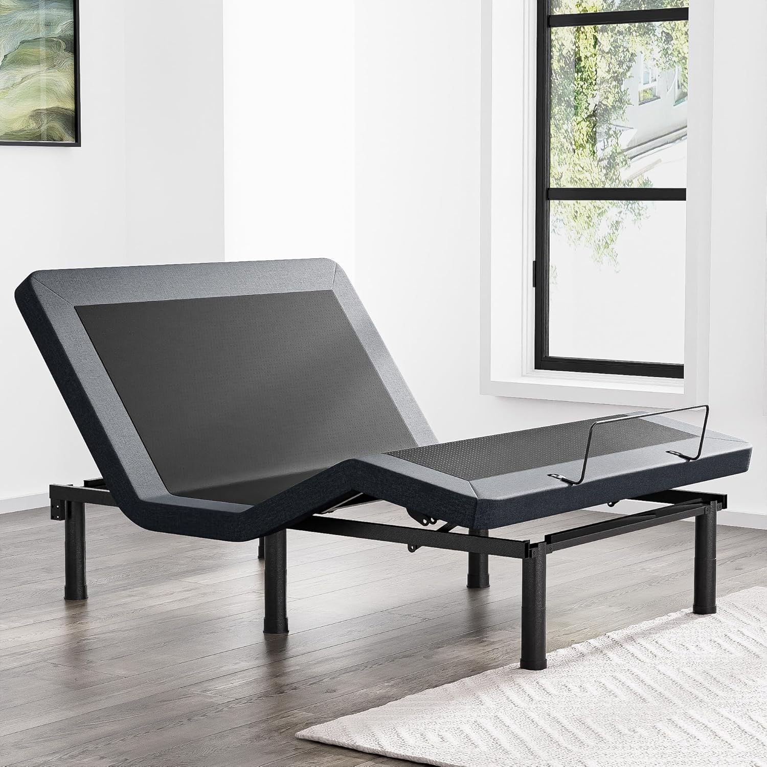 SunsGrove Full Adjustable Bed Frame with Wireless Remote, Electric Bed, Zero Gra...