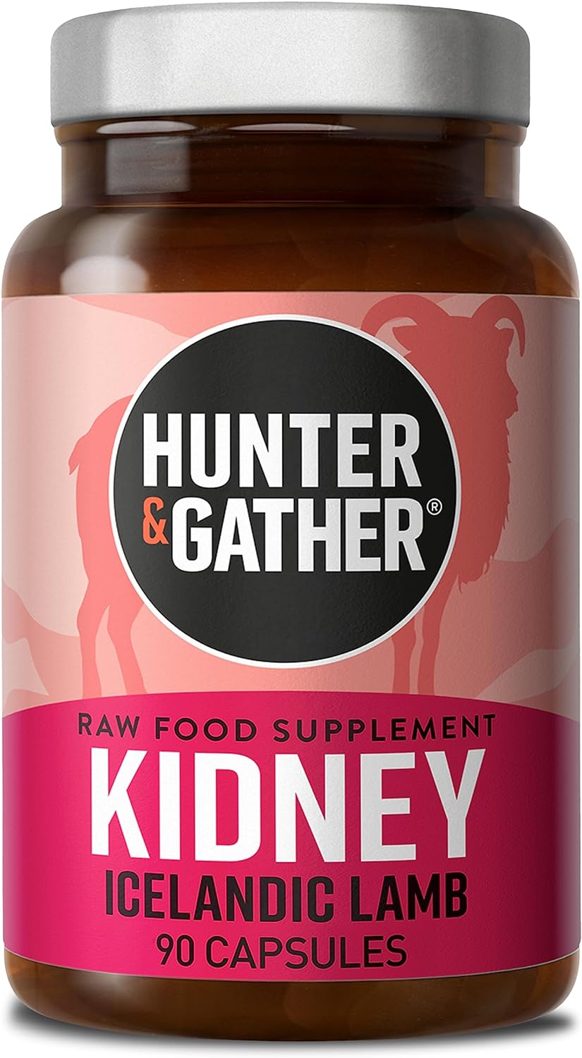 Hunter & Gather Nose to Tail Kidney 90 Capsules | Histamine Support DAO | Wild G...