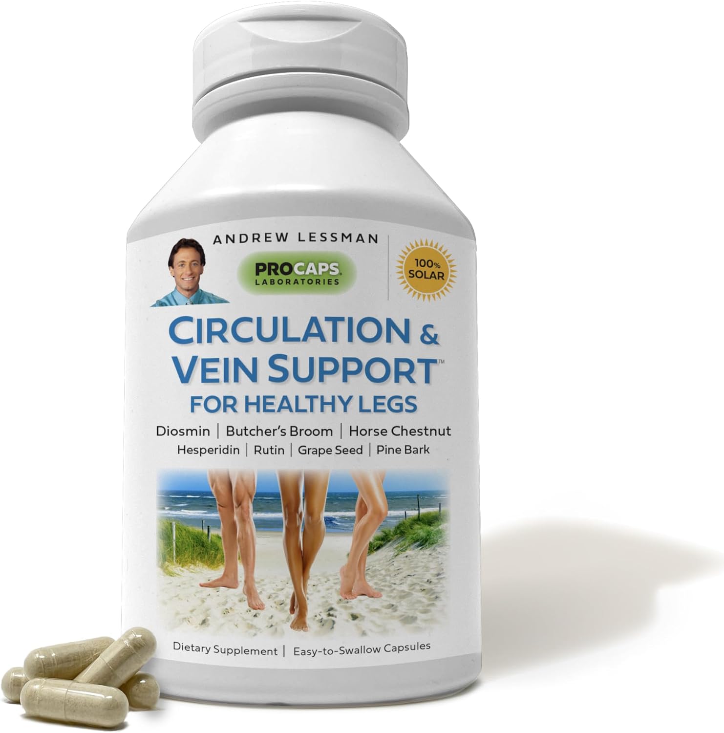 ANDREW LESSMAN Circulation & Vein Support for Healthy Legs 360 Capsules - High B...
