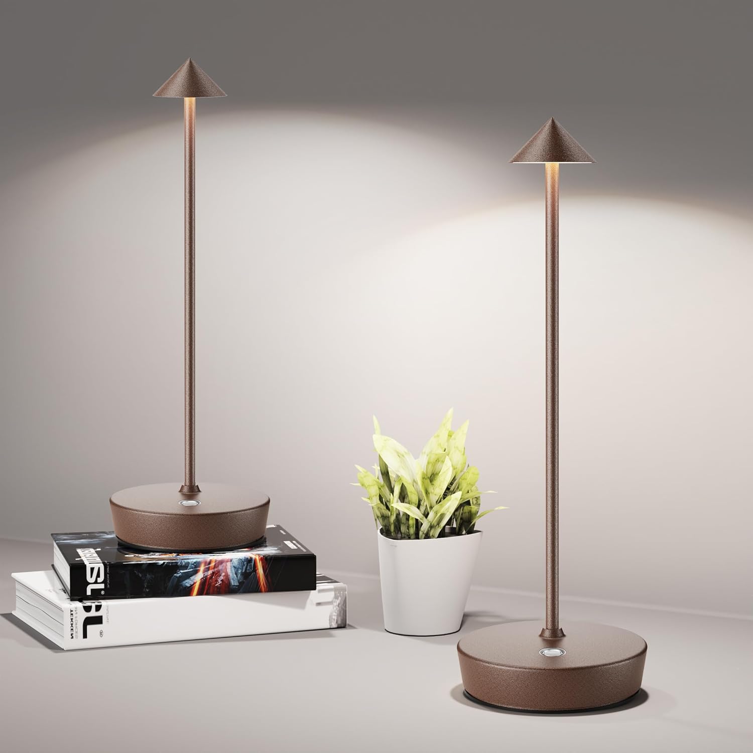 Cordless Table Lamps, Special Rechargeable LED Desk Lamp with 6000mAh Battery, U...