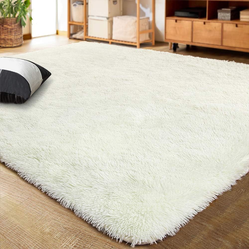LOCHAS Ultra Soft Indoor Modern Area Rugs Fluffy Living Room Carpets for Childre...
