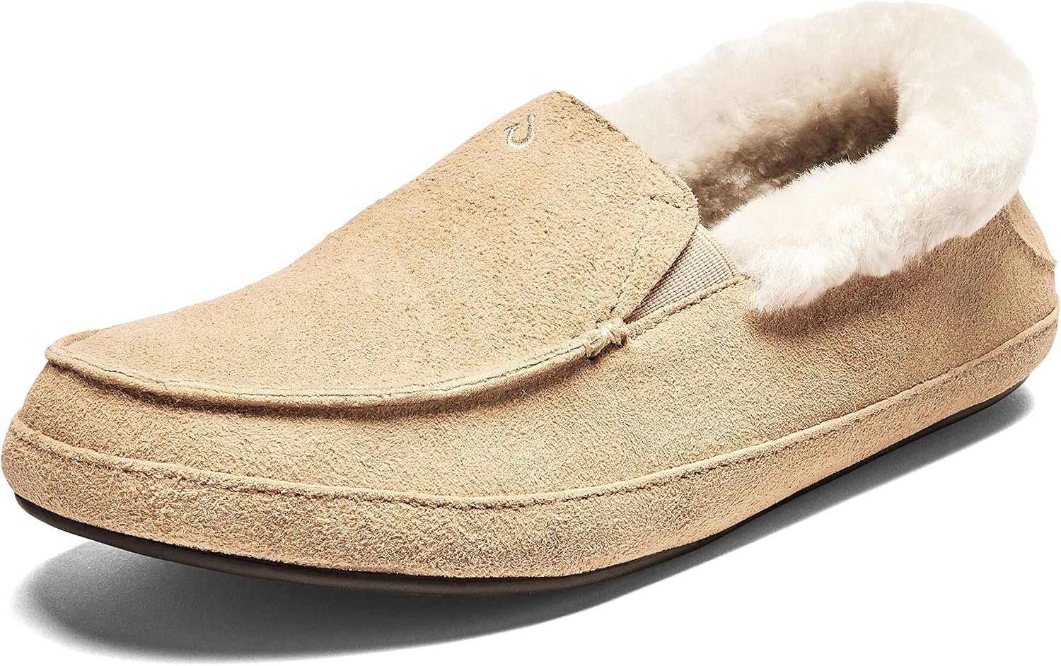 OLUKAI Ku'una Slipper, Women's Slip-On Shoes, Genuine Shearling & Premium Nubuck...