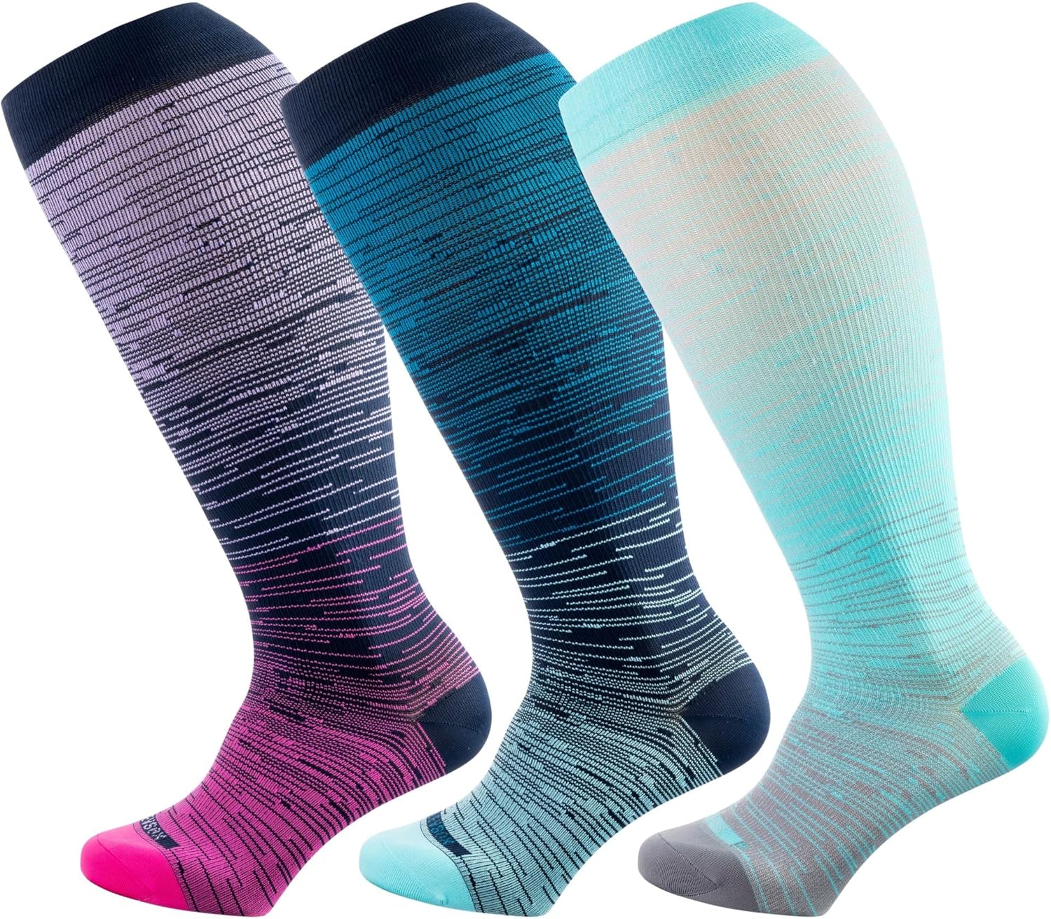 Wide Calf Compression Socks for Women & Men Extra Large Size Support Socks for N...