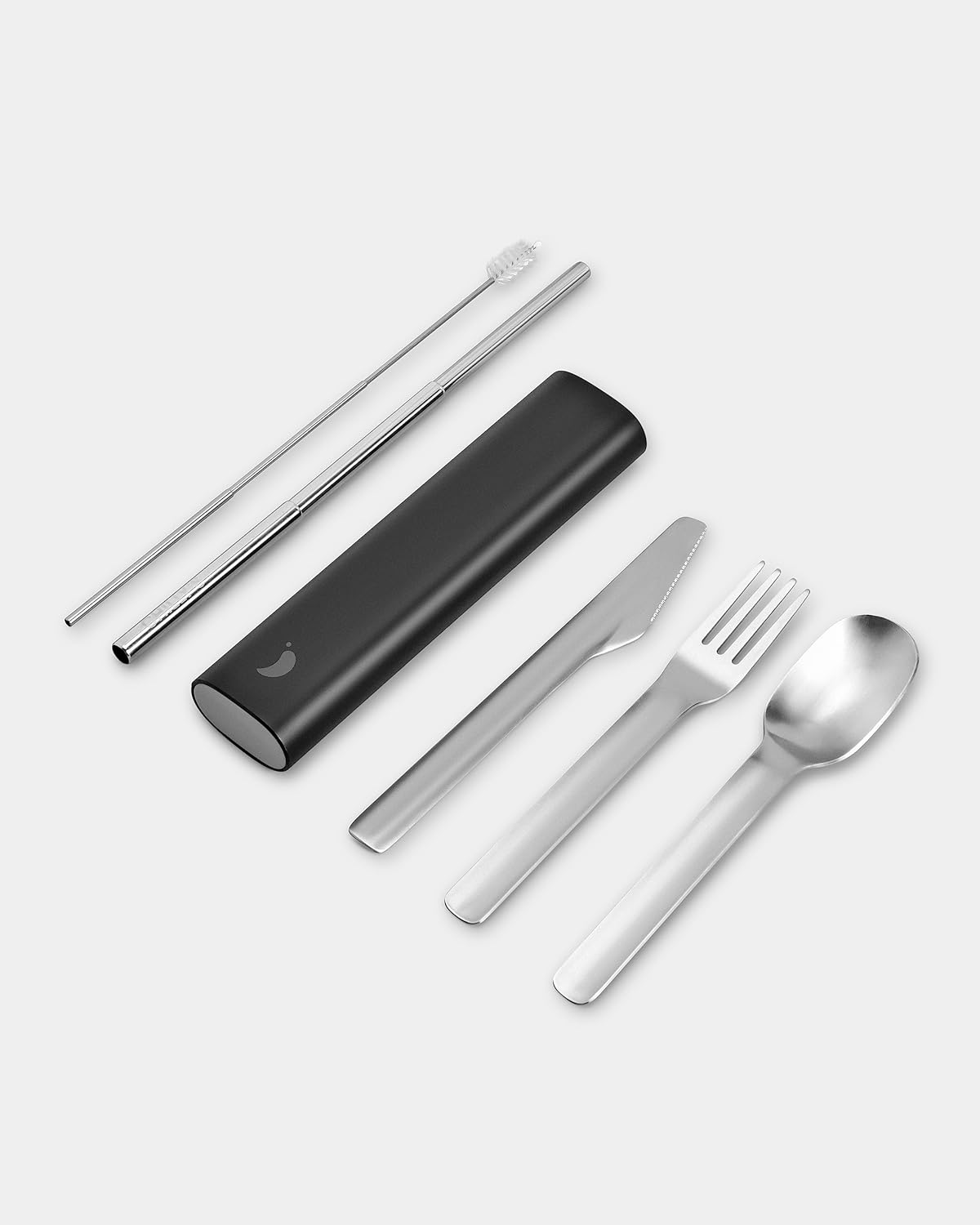 Chilly's Cutlery - Stainless Steel Utensils with Aluminium Travel Case - Knife,...