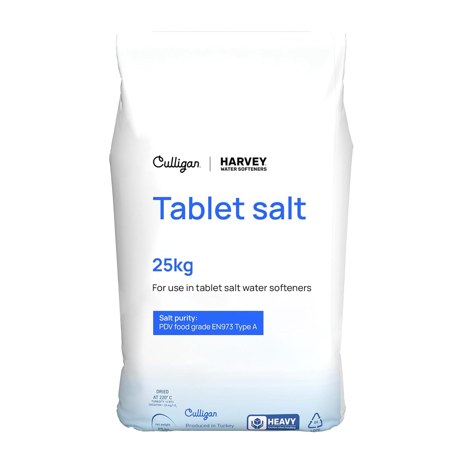 Harvey 25kg Tablet Salt for Water Softeners by Culligan Water | Original Pure Gr...