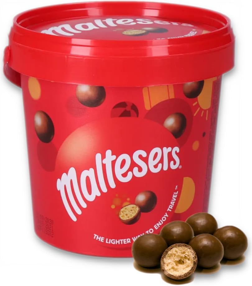 Topline Maltesers Milk Chocolate Party Bucket Christmas Chocolate Snack & Share...