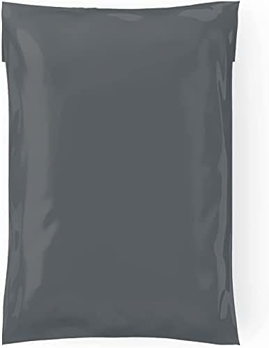 Mailing Bags, Grey Parcel Delivery Bags with Self-Seal Closure, Flexible Lightwe...