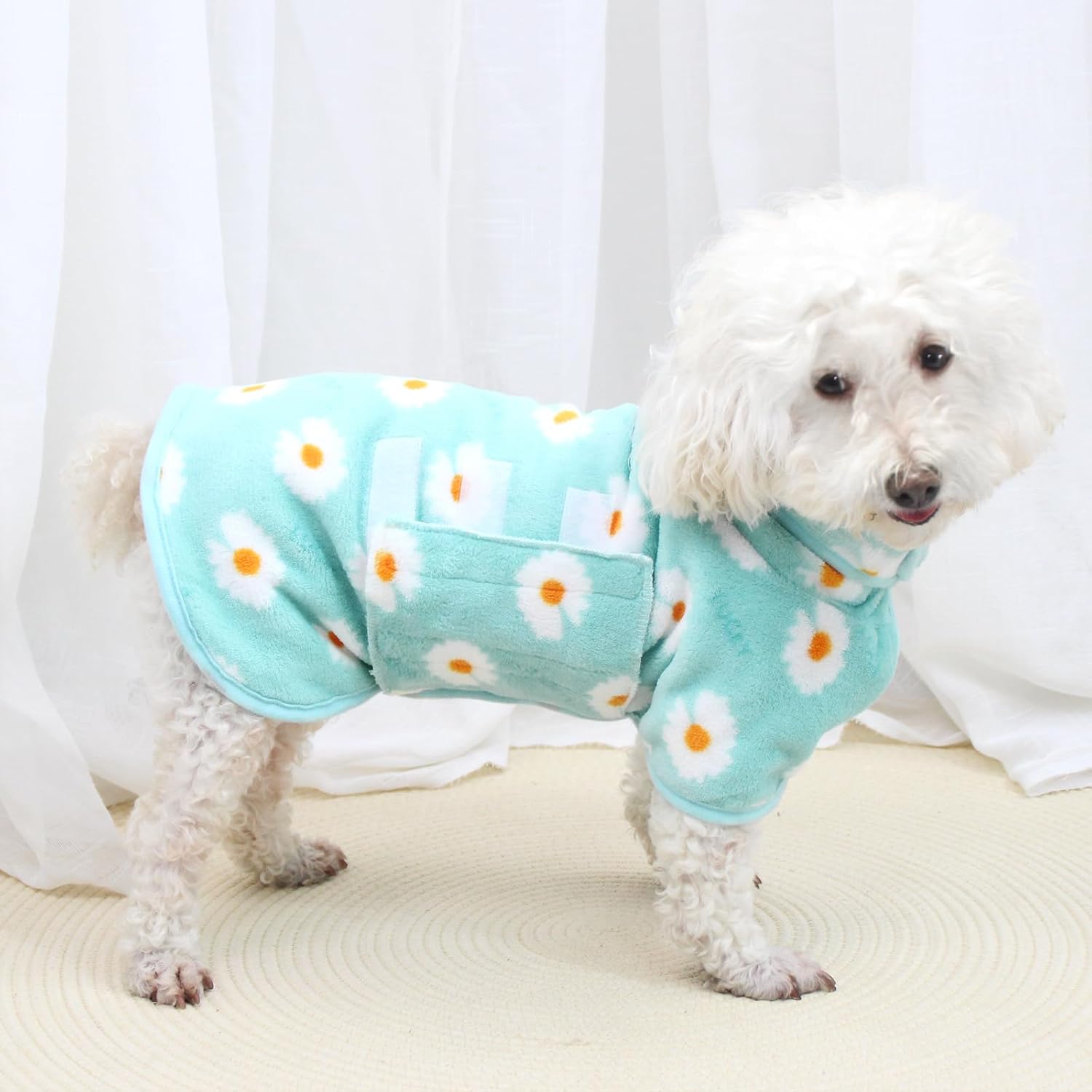 Zorela Dog Drying Coat, Super Soft Coral Velvet Dog Towel Robe Dog Drying Robe,...