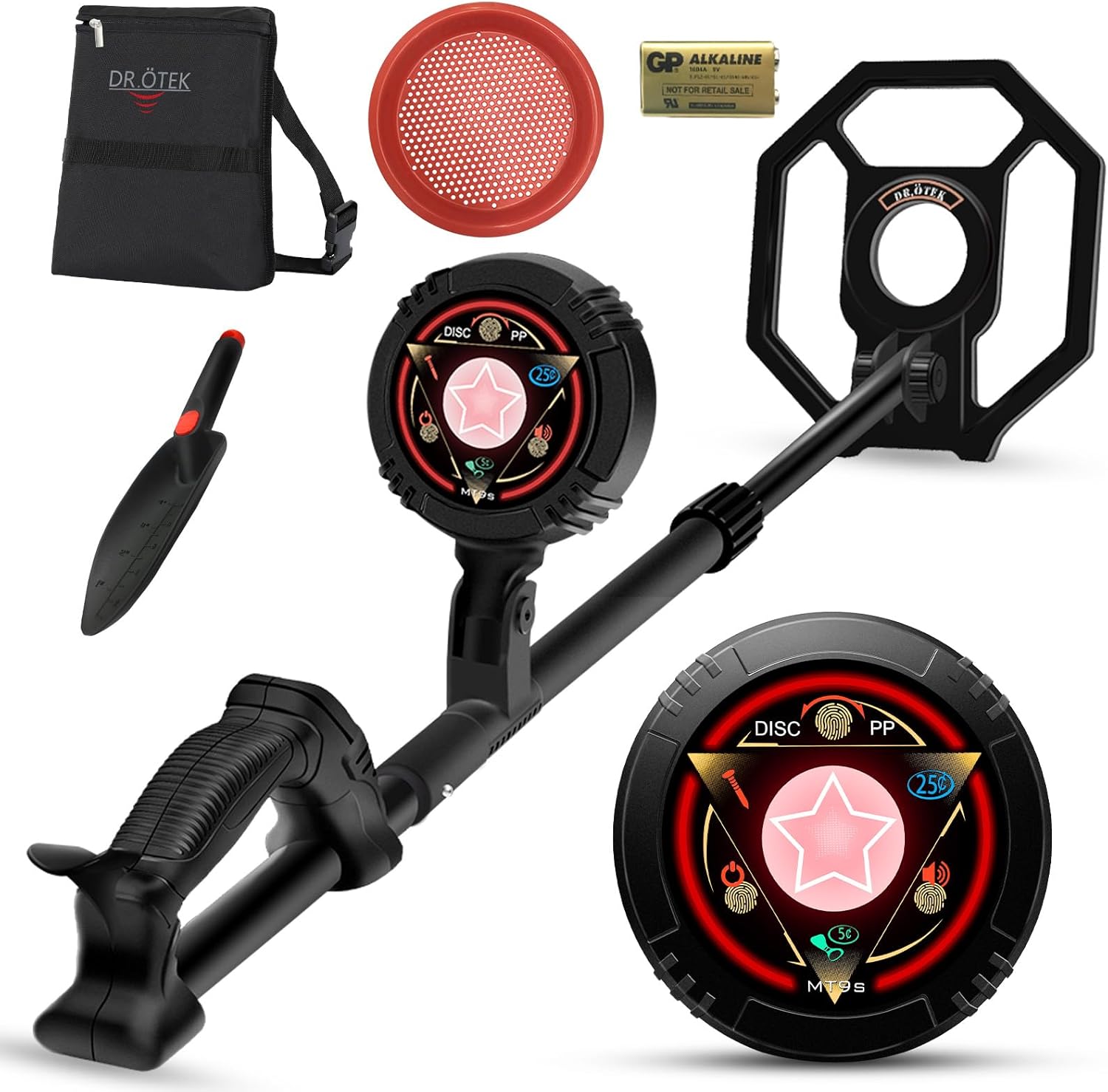 DR.ÖTEK Metal Detector for Kids, Junior Metal Detector with Exclusive DISC/Pinpo...