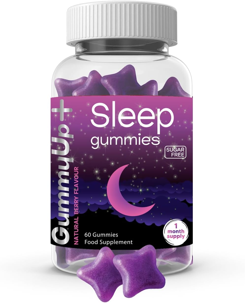 Sugar Free Sleep Gummies x 60 | with Griffonia Seed Extract | Natural Berry Flav...