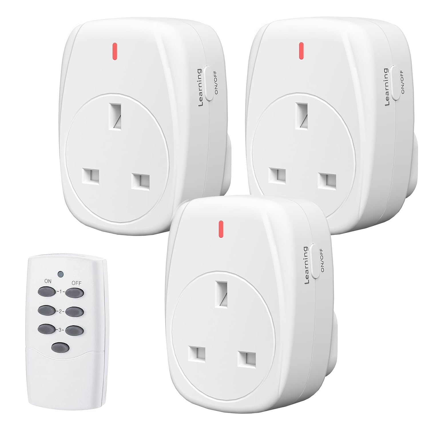 HBN Wireless Remote Control Plug Sockets, 13A/3120W Remote Control Sockets for C...