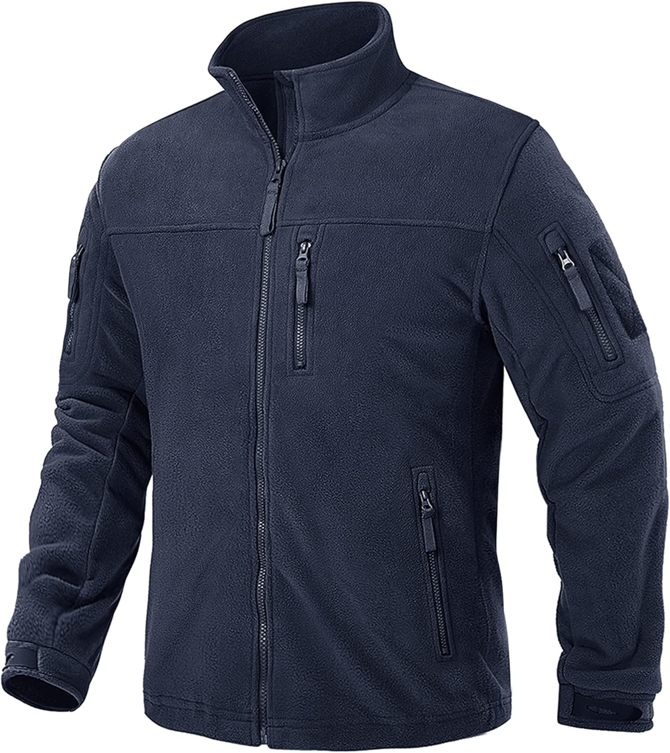 TACVASEN Men's Jacket Winter Tactical Jackets Full-Zip Fleece Jacket with Zipper...