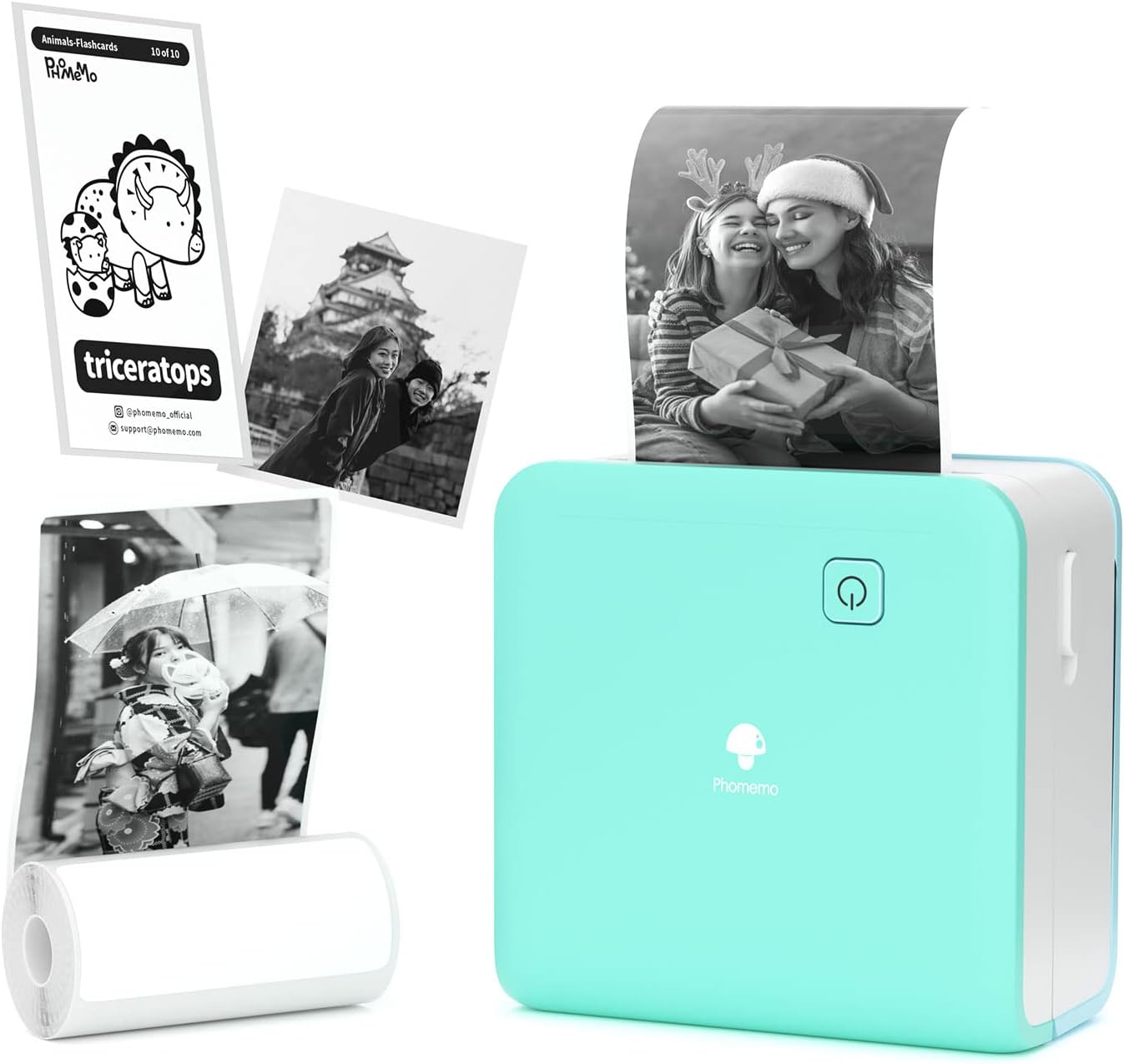 Phomemo Pocket Photo Printer M02 Pro 300DPI Thermal Printer Mini Bluetooth Print...