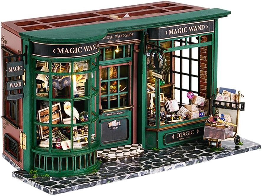 CUTEBEE Dollhouse Miniature with Furniture, DIY DollHouse Kit Plus Dust Cover 1:...