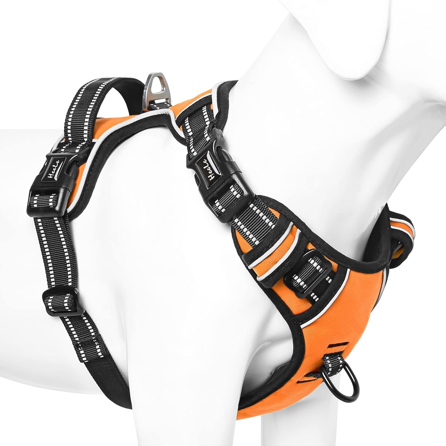 HEELE Dog Harness, No Pull Dog Harness Small, Release on Neck, Reflective Adjust...
