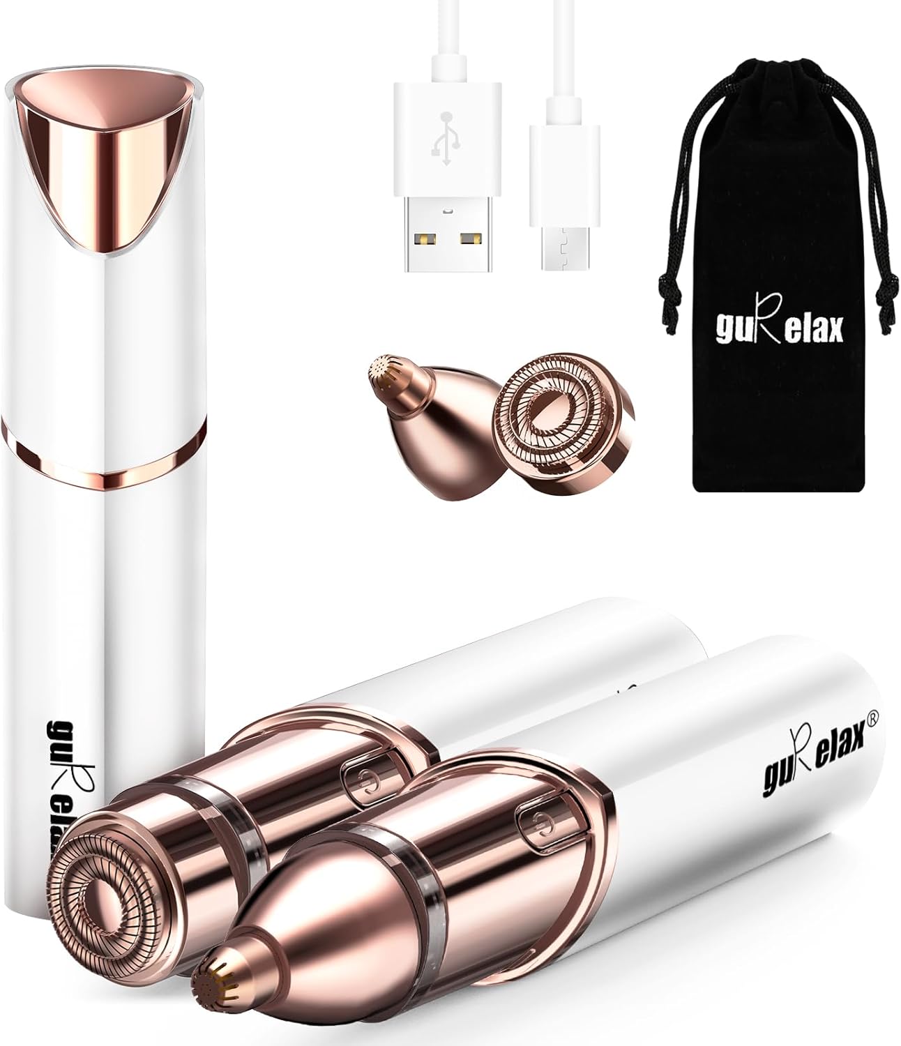 Gurelax Hair Removal Device, 2-in-1 Facial Hair Remover for Women, (2024 Luxury)...