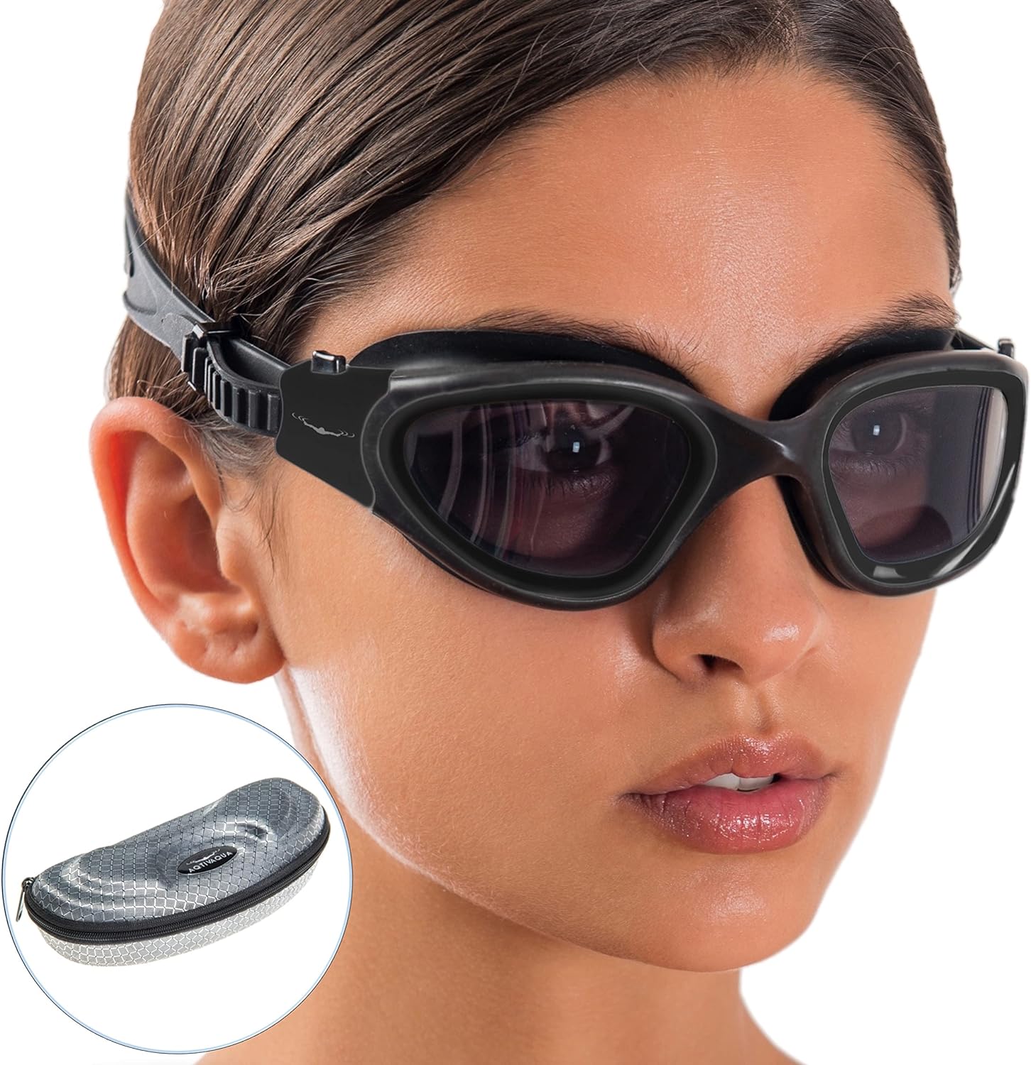 AqtivAqua Swimming Goggles, DX Wide View Swim Goggles for Adult Men Women, Anti...