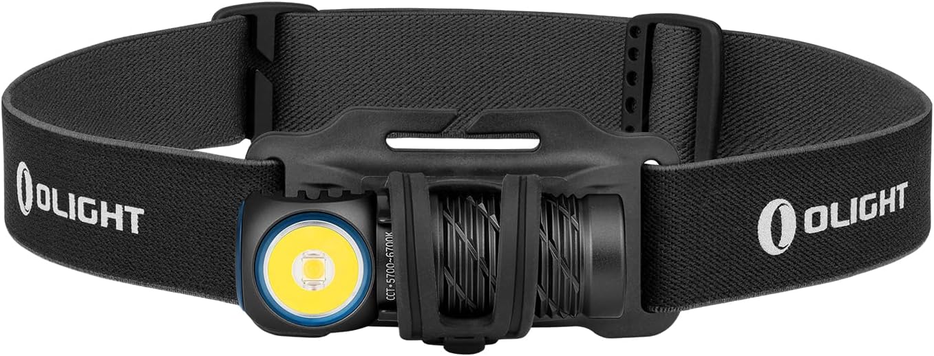 OLIGHT Perun 2 Mini Head Torch 1100 Lumens Rechargeable, Multi-use Right Angle P...