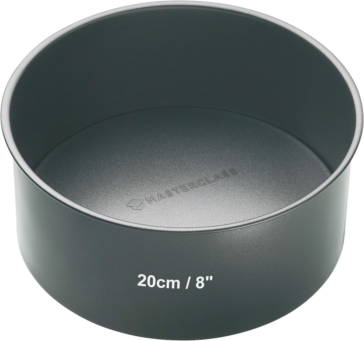 MasterClass 20 cm Deep Cake Tin with PFOA Non Stick and Loose Bottom, 1 mm Carbo...