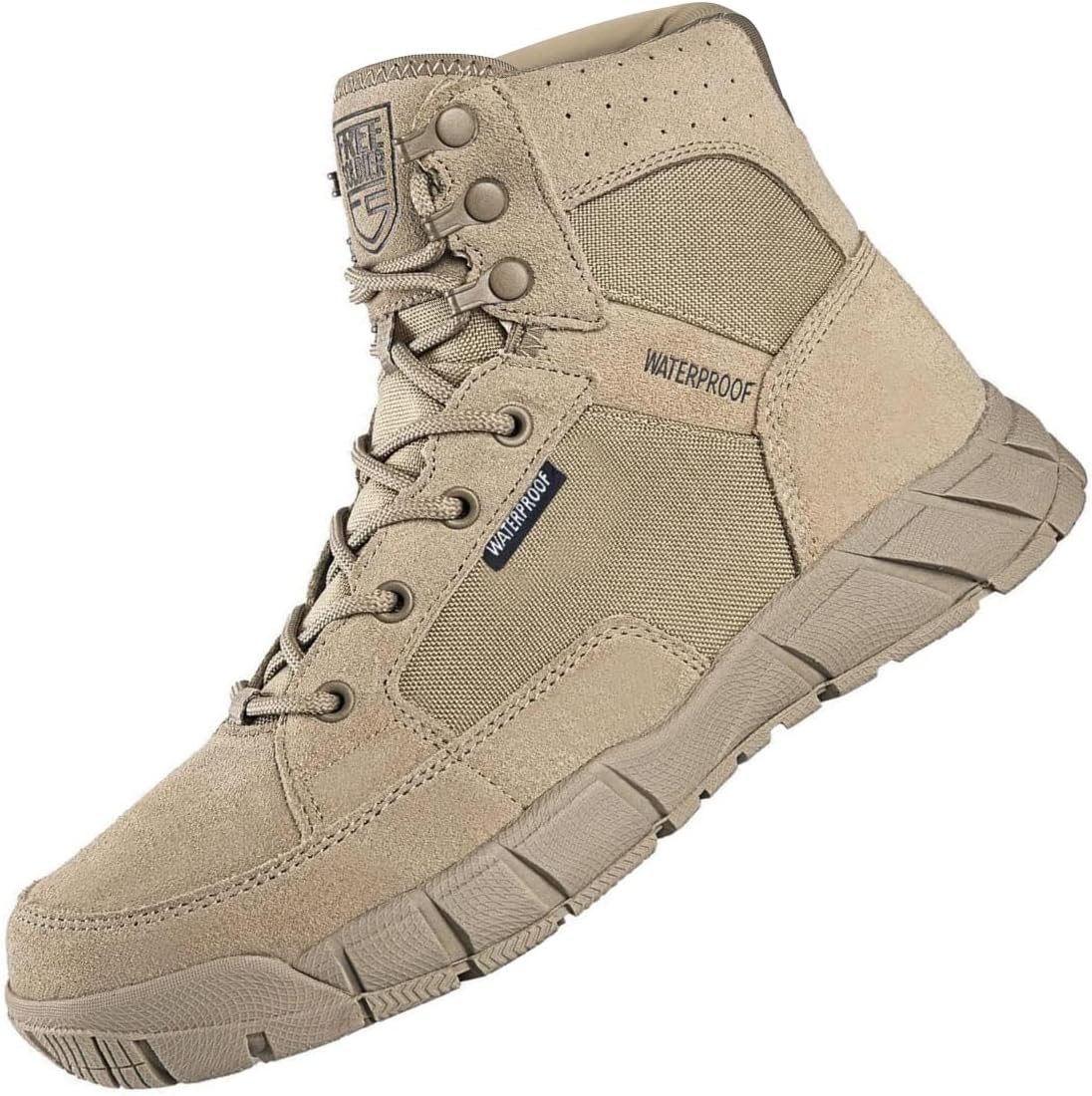 FREE SOLDIER Hiking Work Boots Men's Tactical Boots 6 Inches Waterproof Military...