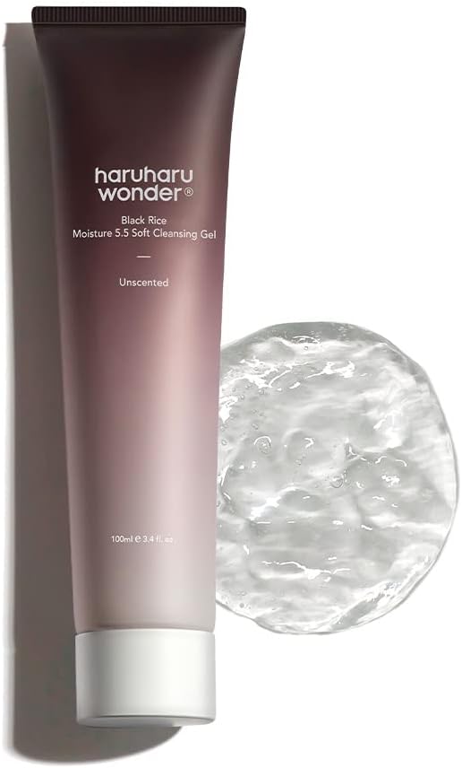 Haruharu Wonder Black Rice Moisture 5.5 Soft Cleansing Gel 100ml Fermented Black...