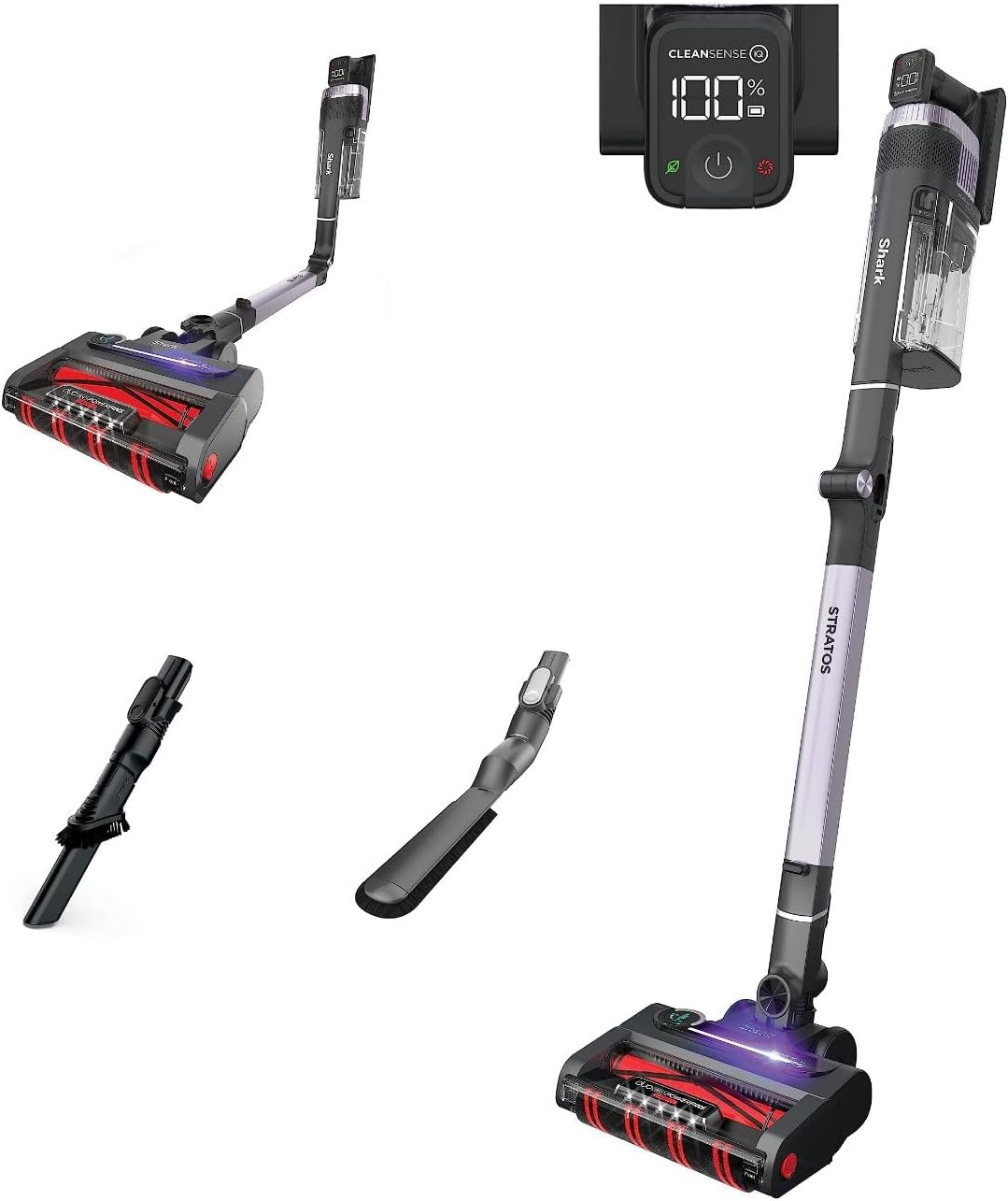 Shark Stratos Cordless Vacuum with Clean Sense IQ and Odor Neutralizer, DuoClean...