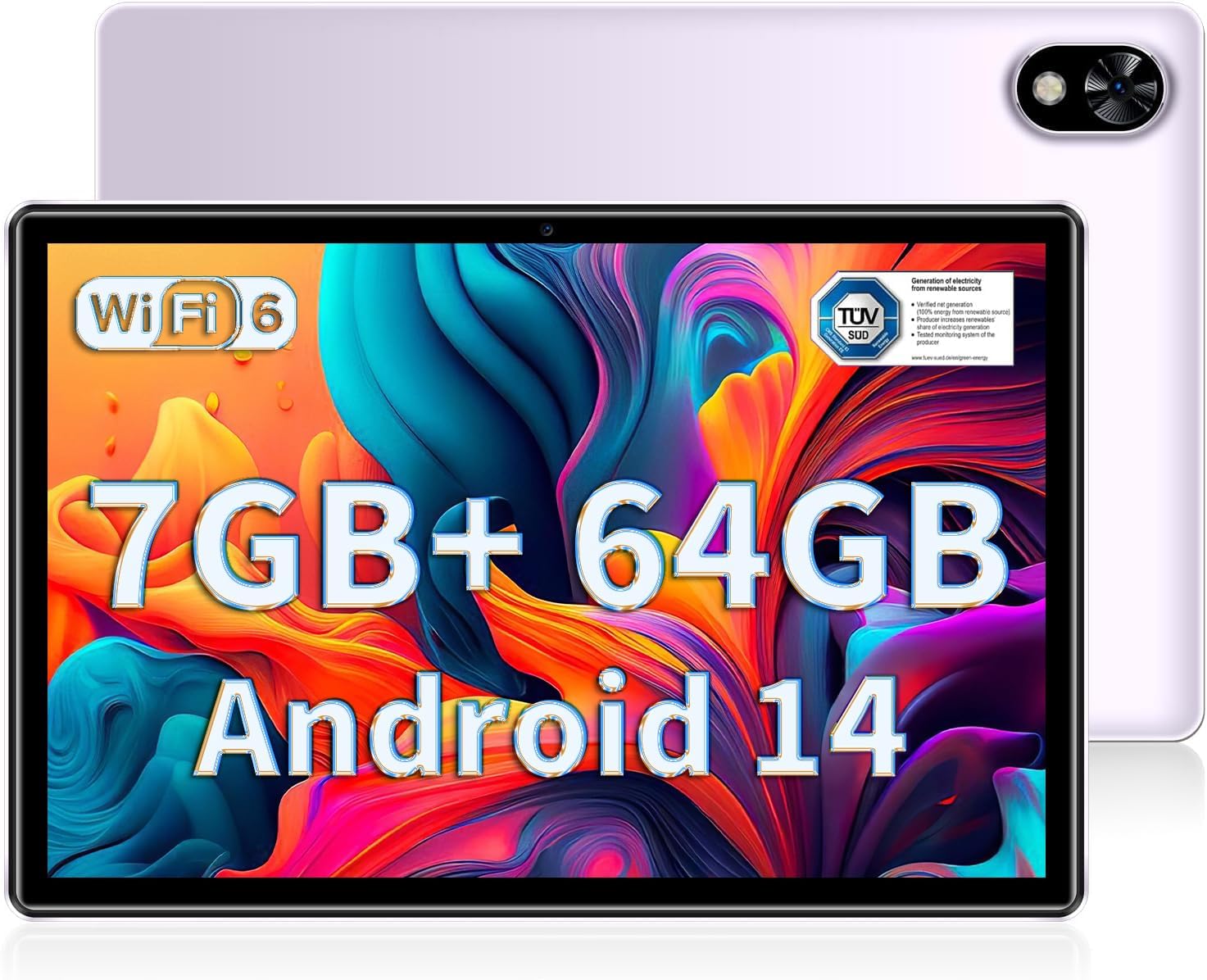 DOOGEE U9 2024 Newest Android 14 10" Tablet 7GB RAM+64GB ROM 1TB TF, Bluetooth 5...