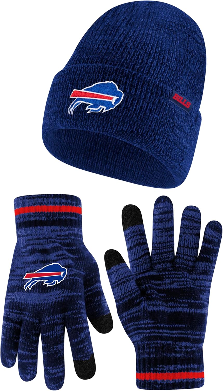 Ultra Game Adults Unisex NFL Official Super Soft Marl Knit Winter Beanie Knit Ha...