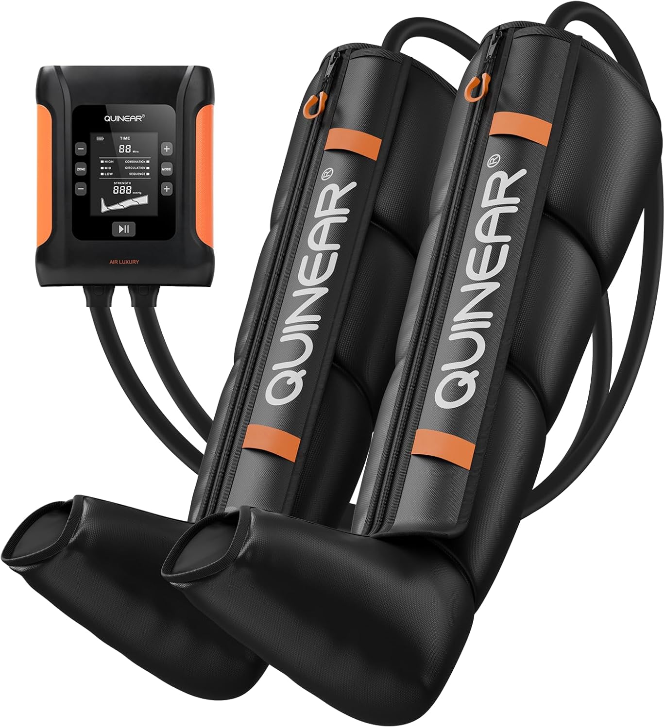 QUINEAR Professional Leg Recovery System, Cordless Air Compression Boots with Se...