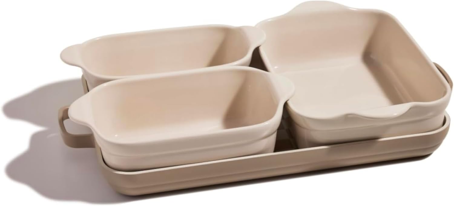 Our Place Bakeware Set | 5-Piece Nonstick, Toxin-Free, Ceramic, Stoneware Set wi...