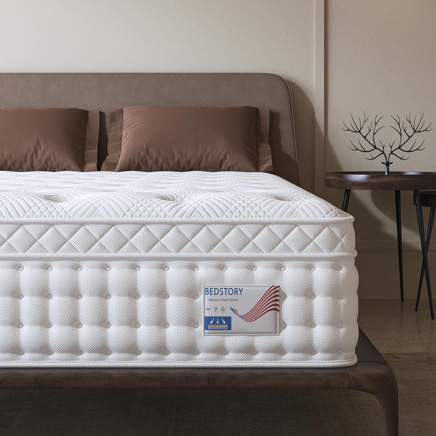 BedStory Queen Mattress 14 Inch, Deep Sleep Mattre...