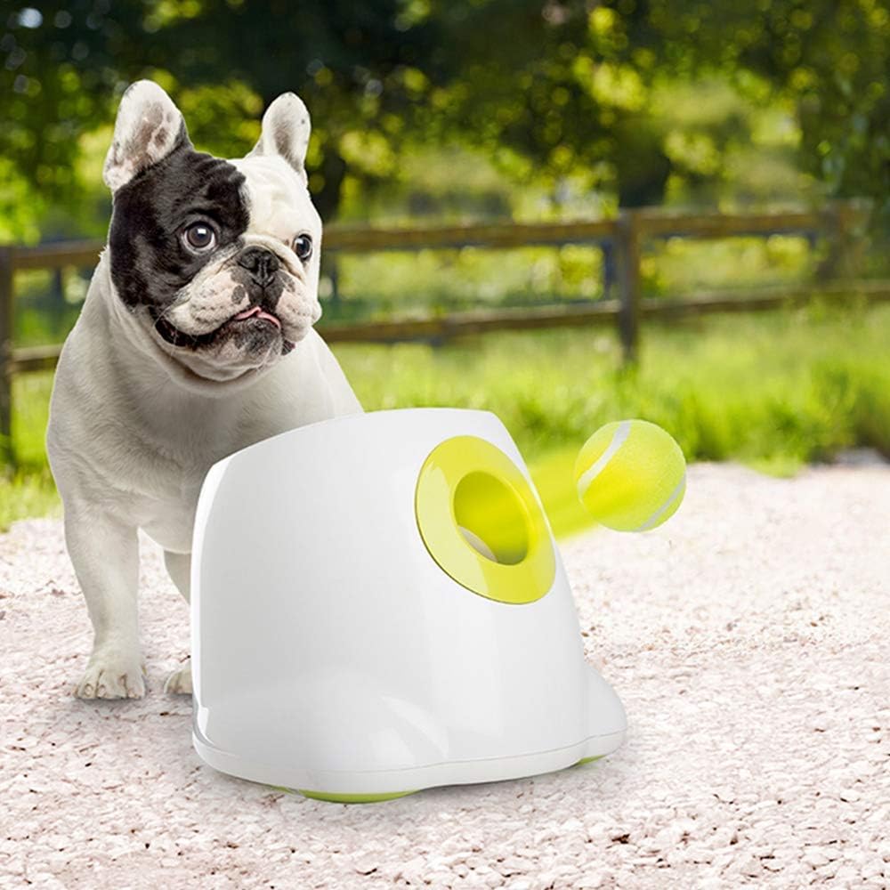 ALL FOR PAWS Automatic Dog Ball Launcher, Interactive Dog Tennis Ball Thrower, I...