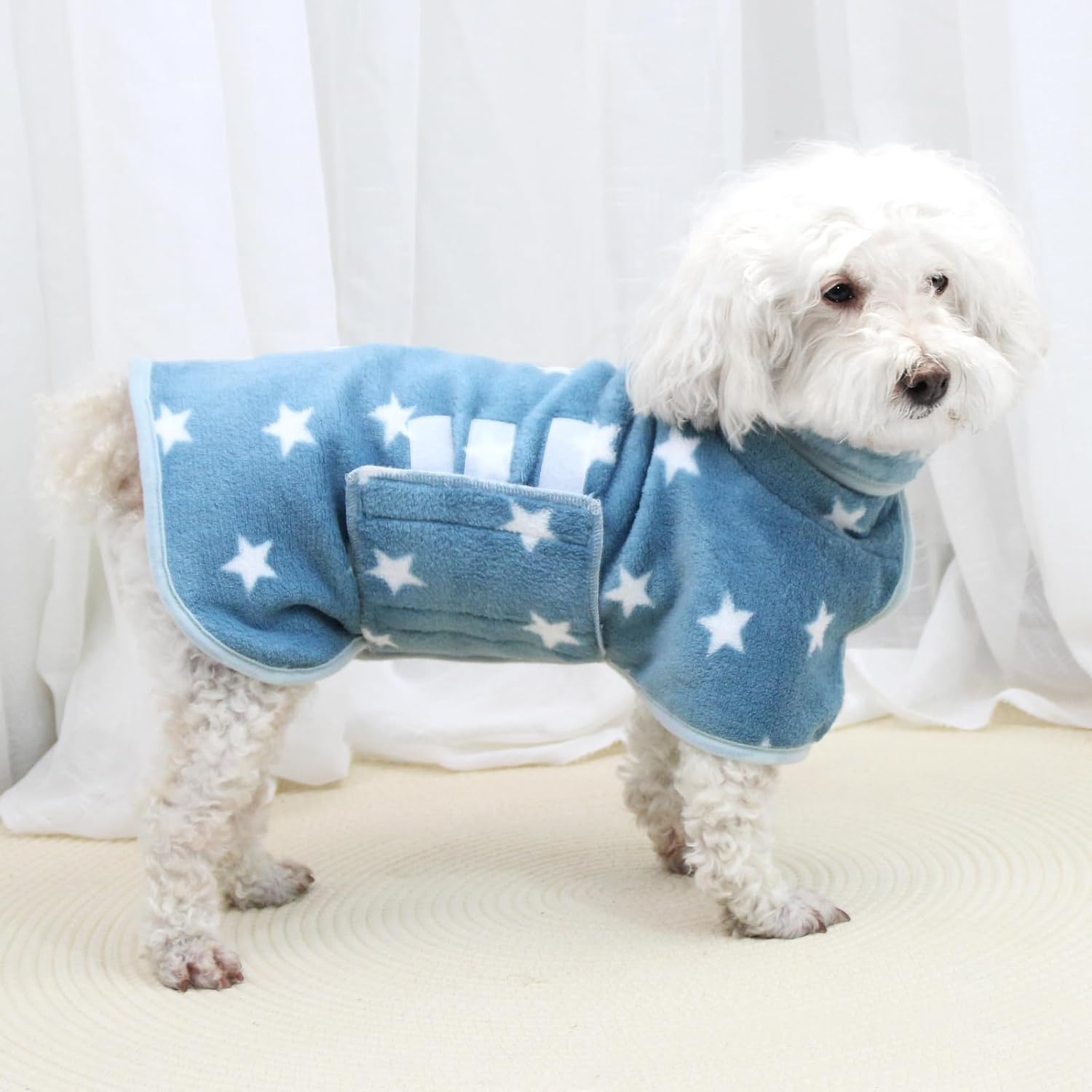 Zorela Dog Drying Coat, Super Soft Coral Velvet Dog Towel Robe Dog Drying Robe,...