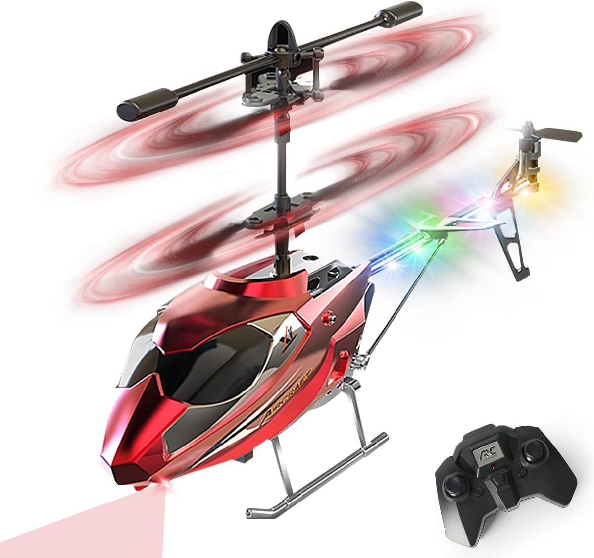 VATOS RC Helicopter for Boys, 2.4G Remote Control Helicopter with LED Light for...