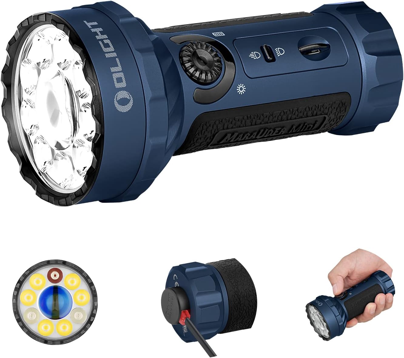 OLIGHT Marauder Mini 7,000 Lumens Bright Flashlight with 600 Meters Beam Distanc...