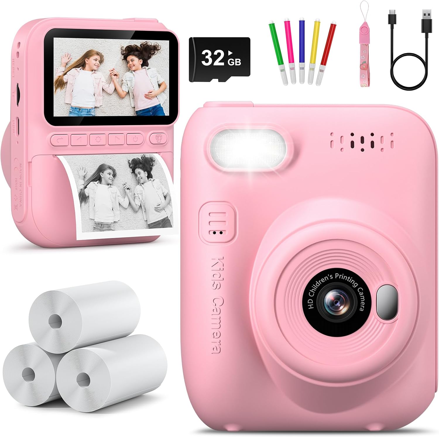 Hangrui Kids Camera Instant Print - Toddler Camera for Creative Exploration Idea...