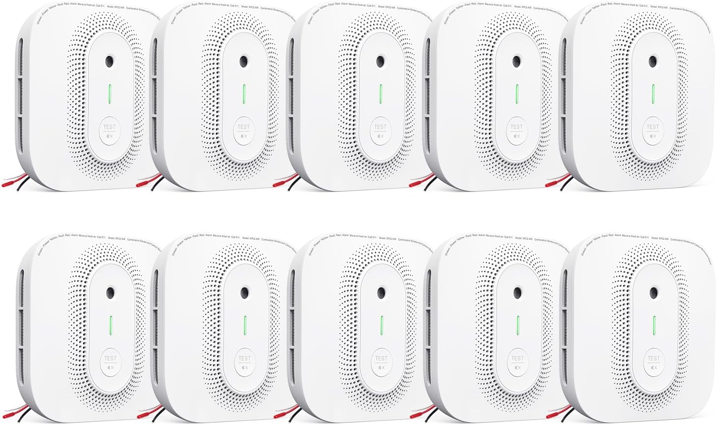 X-Sense Smoke Detector Carbon Monoxide Detector Combo Hardwired with Voice Locat...