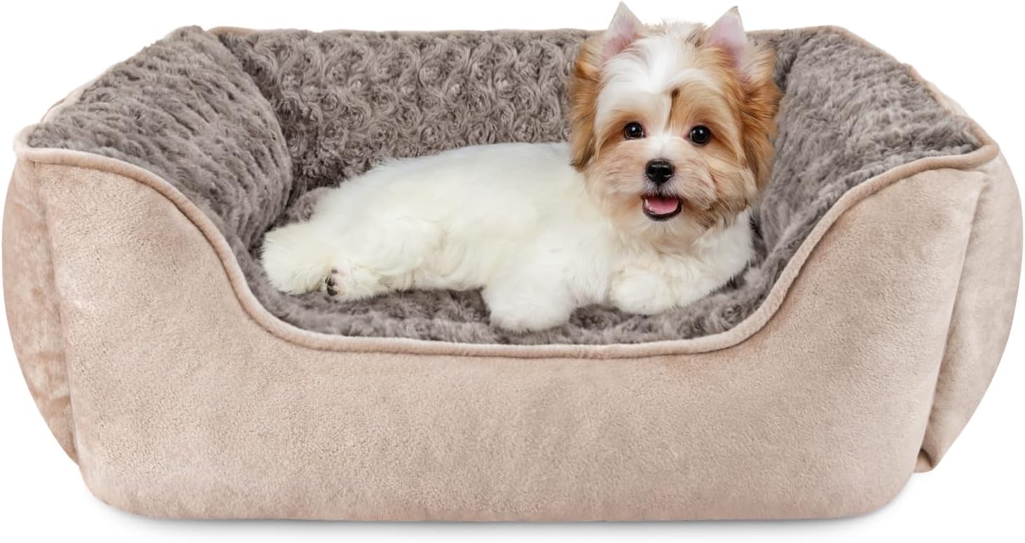 JOEJOY Rectangle Dog Bed for Large Medium Small Dogs Machine Washable Sleeping S...