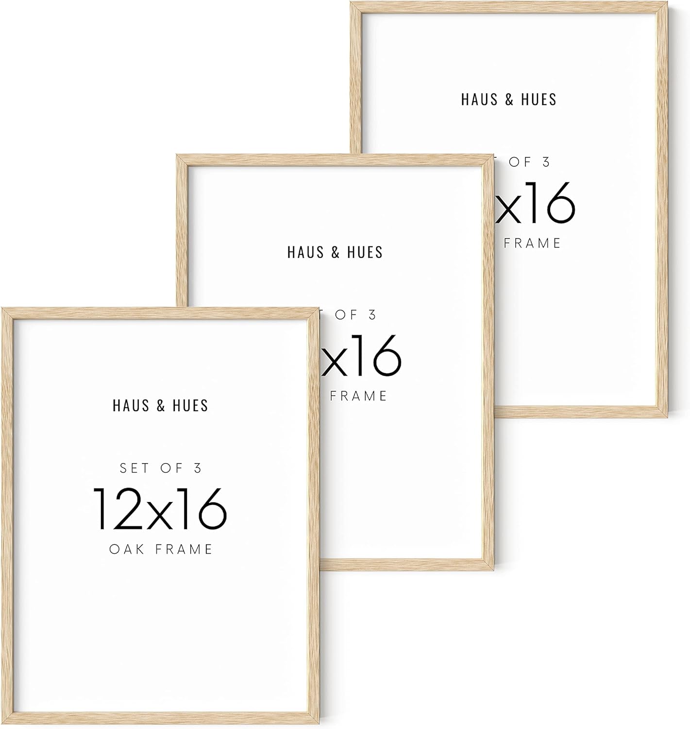 HAUS AND HUES 12x16 Picture Frame Wood - Frame for 12x16 Print, Frame for Poster...