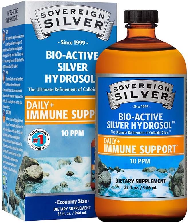Sovereign Silver Bio-Active Silver Hydrosol for Immune Support - Colloidal Silve...