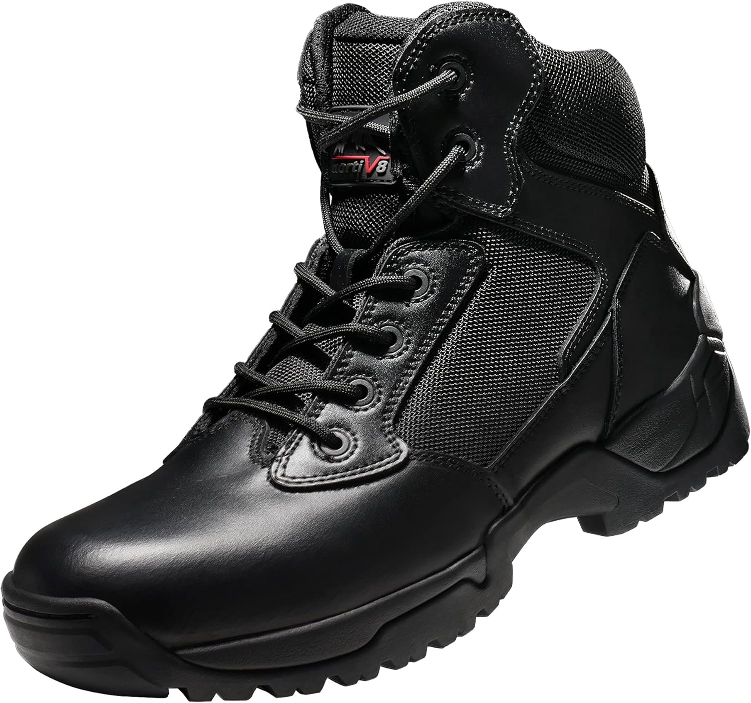 NORTIV 8 Men's Military Tactical Work Boots Hiking Motorcycle Combat Boots 10.5...