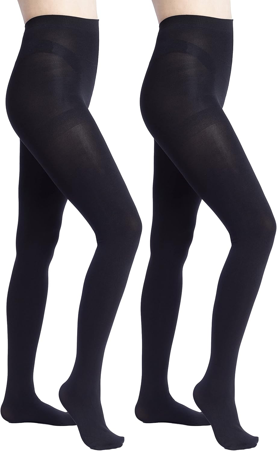 Leamel Soft 200 Denier Thick Warm Winter Thermal Tights Matte Opaque Black Tight...