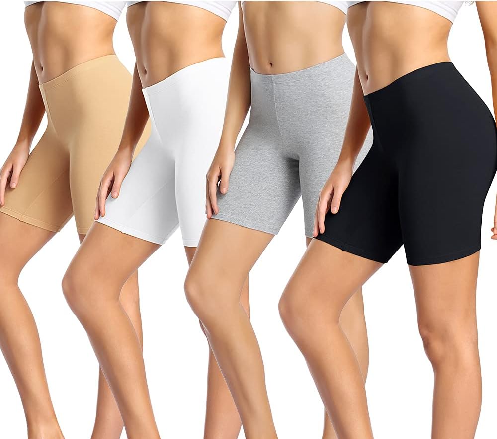 wirarpa Women's Cotton Boy Shorts Underwear Anti Chafing Soft Biker Short Plus B...