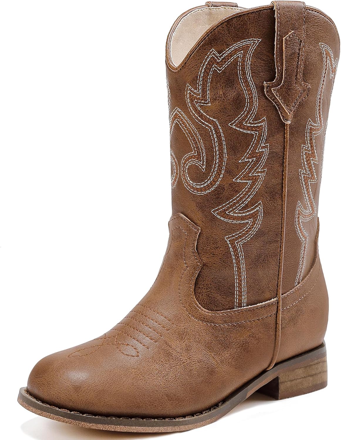 Girls Cowgirl Boots Unisex-Child Mid Calf Glitter Toddler Cowboy Boot Little Big...